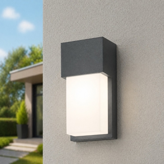 Applique da esterno moderno grigio antracite isyluce