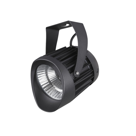 Faretto da esterno led nero orientabile 20w 3000k
