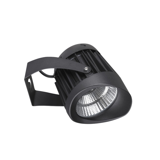 Faretto da esterno led nero orientabile 20w 3000k