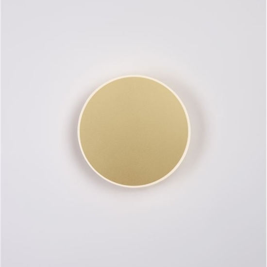 Applique cerchio 20cm oro led 12w 3000k moderno
