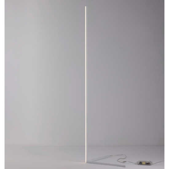 Lampada da terra led 18w 3000k minimale bianco design moderna
