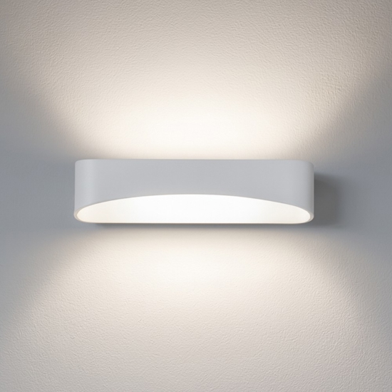 Applique isyluce drappo bianco led 36w 3000k moderna