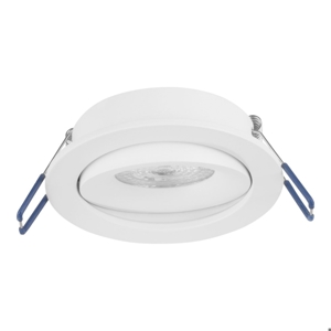 Faretto da incasso a soffitto metallo bianco rotondo orientabile