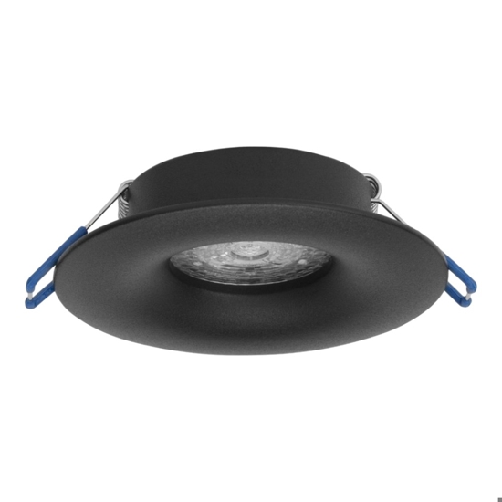 Faretto da incasso a soffitto rotondo nero