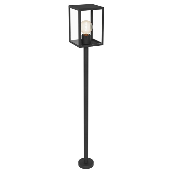 Eglo alamonte lampione da giardino lanterna nero