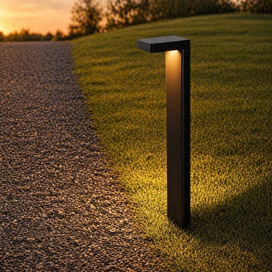 Lampione da giardino antracite led 8w 3000k moderno