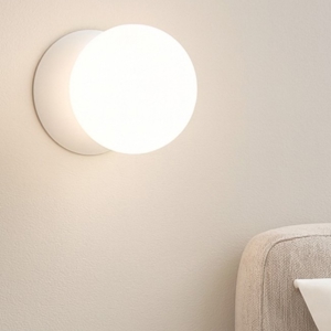 Applique di gesso bianco da comodino camera da letto