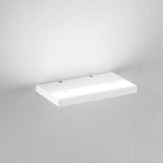 Applique moderna isyluce plate bianco led 12w 3000k fp