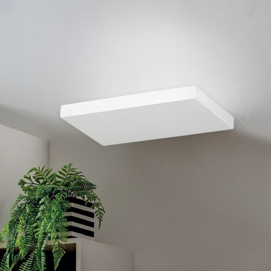 Applique moderna isyluce plate bianco led 12w 3000k fp