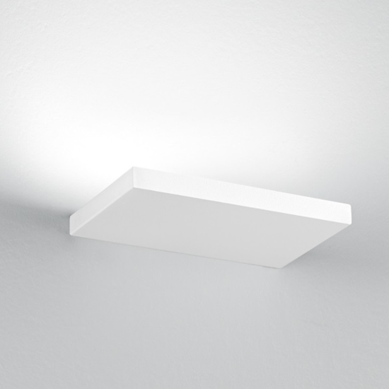 Applique moderna isyluce plate bianco led 12w 3000k fp