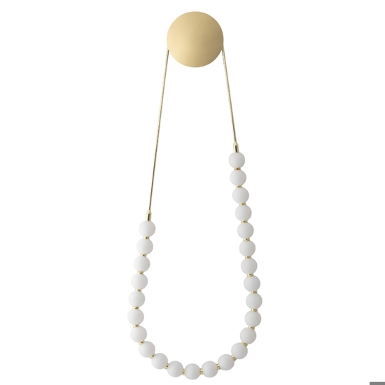 Applique da parete collana di perle oro led 50w 3000k