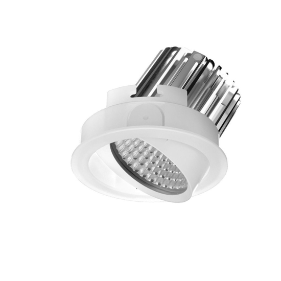 Faretto da incasso bagno doccia cob 6w 3000k ip44