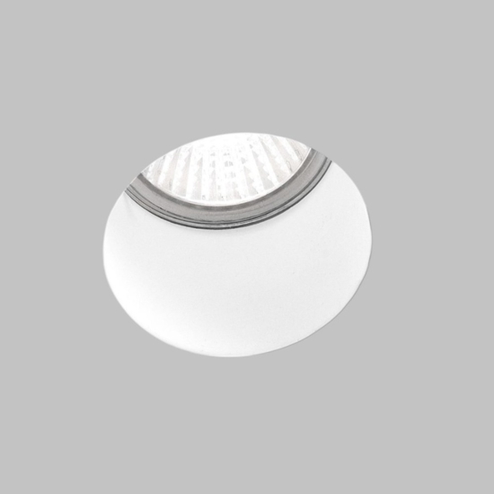 Faretto di gesso rotondo da incasso per controsoffitto