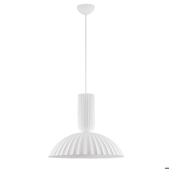 Lampadario per cucina moderna con paralume circolare in gesso