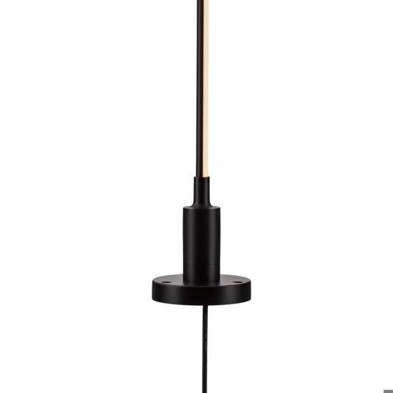 Lampione con picchetto luce da giardino nero led 6w 3000ksottile