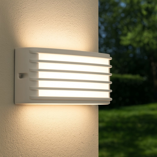 Applique bianco per esterno moderna led 10w 4000k