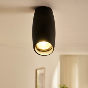 Faretto plafone da soffitto nero design moderno fp