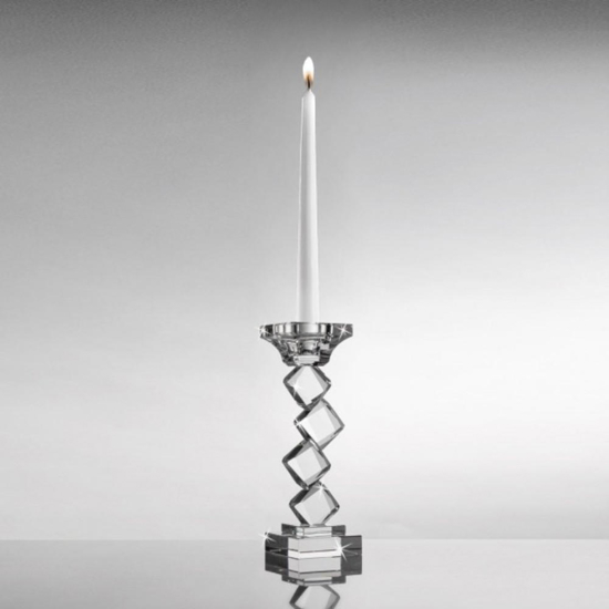 Candelabro da tavolo 1 fiamma vetro cristallo fp