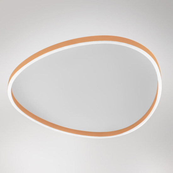 Gea luce ecaris plafoniera design 80cm pesca led 3000k 4000k moderna