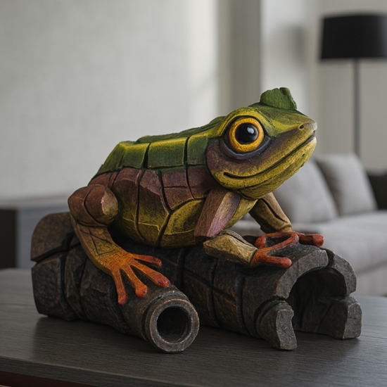 Rana africana soprammobile da tavolo verde arcobaleno