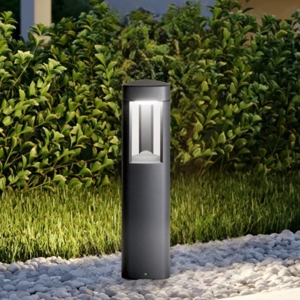 Lampioncino da giardino antracite gea luce janet moderno