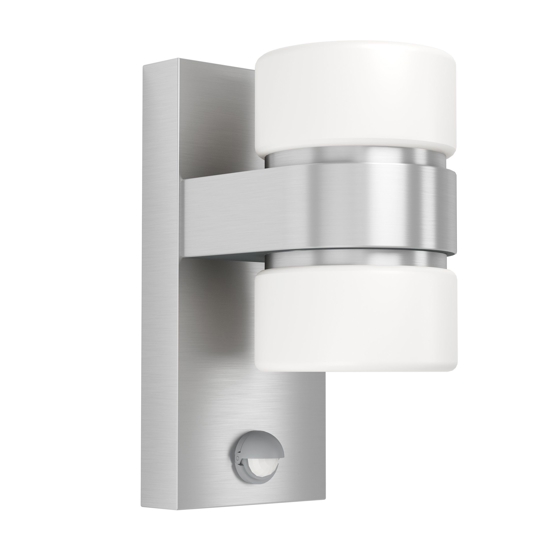 Applique da esterno moderna led 3000k alluminio ip44 sensore di movimento