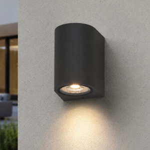 Top light applique per esterno balcone moderna nera ip65