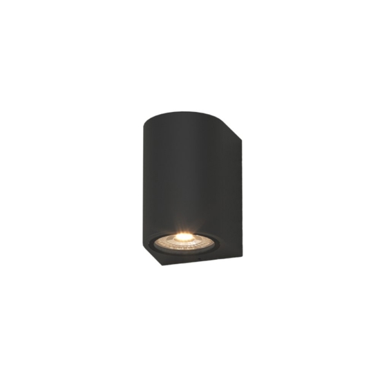 Top light applique per esterno balcone moderna nera ip65