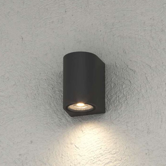 Top light applique per esterno balcone moderna nera ip65