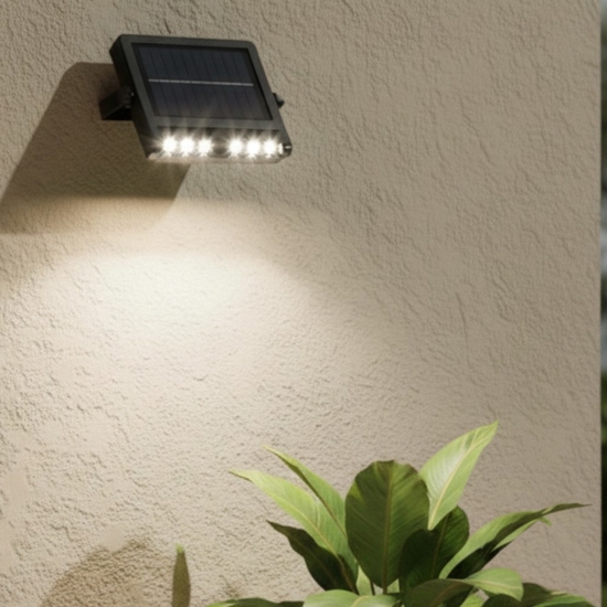 Faro da esterno solare 2w 3000k 4000k 6000k con sensore crepuscolare fp