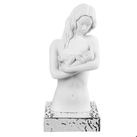 Busto maternita soprammobile base argento bongelli preziosi