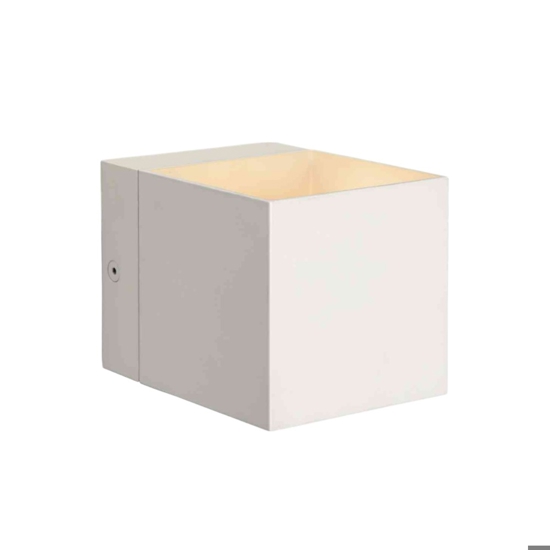 Applique da parete cubo bianco per interno moderno