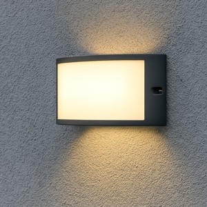 Rex-1 ap1 applique da esterno curvo ip44 antracite ideal lux