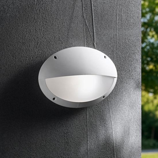 Medea-2 ap1 applique per esterno ip66 bianco ovale ideal lux