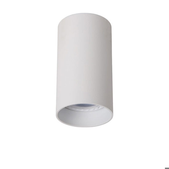 Faretto cilindro bianco 5w 3000k dimmerabile da soffitto