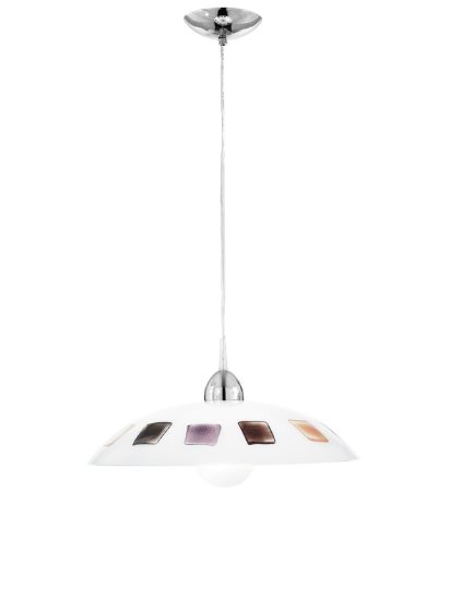 Lampadario per cucina vetro decorato moderno in promozione