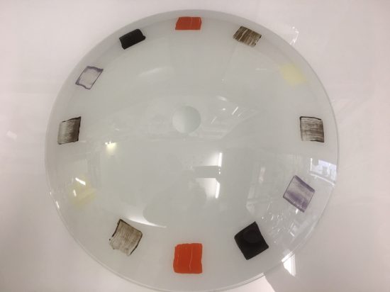 Lampadario per cucina vetro decorato moderno in promozione