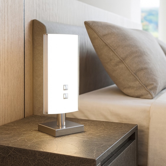 Abat jour camera da letto moderna in vetro bianco top light shadow