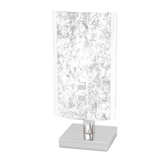 Abat-jour camera da letto in foglia argento top light shadow