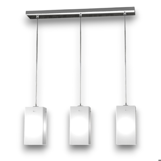 Lampadario per cucina vetri bianchi toplight crazy