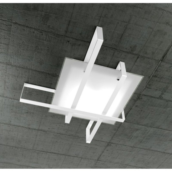 Plafoniera moderna small bianca design toplight cross