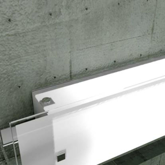 Applique da parete moderna vetro bianco toplight cross