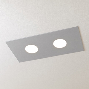 Plafoniera cucina moderna rettangolare grigio