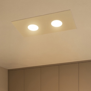 Area toplight plafoniera rettangolare moderna sabbia
