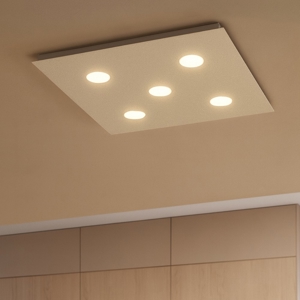 Toplight area plafoniera quadrata per cucina moderna sabbia