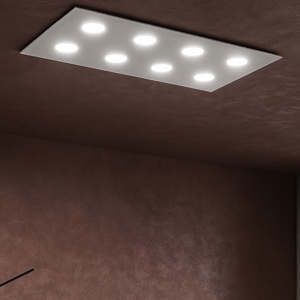 Toplight area plafoniera grigio moderna
