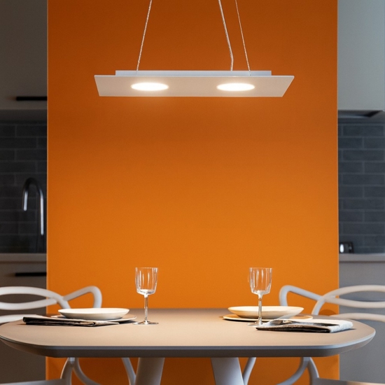 Lampadario cucina moderna bianco