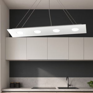 Area top light lampadario bianco per cucina moderna