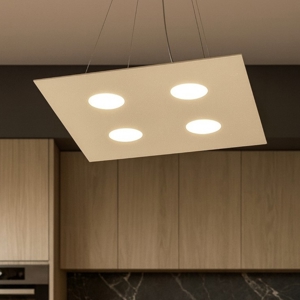 Toplight area sabbia lampadario quadrato per cucina moderna