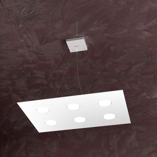 Lampadario particolare moderno per soggiorno bianco
